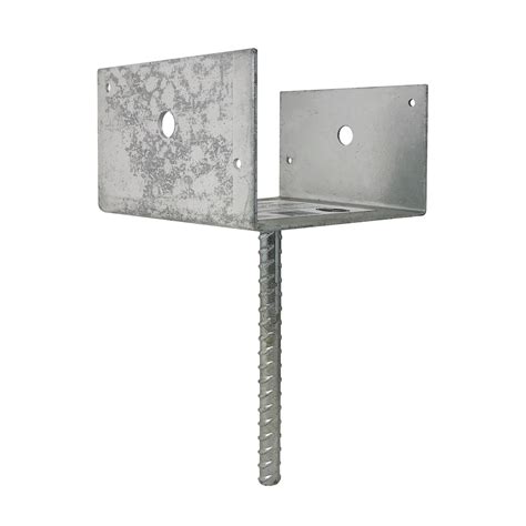 Nuvo Iron 6 in. x 6 in. Galvanized Steel Post Support Saddle 